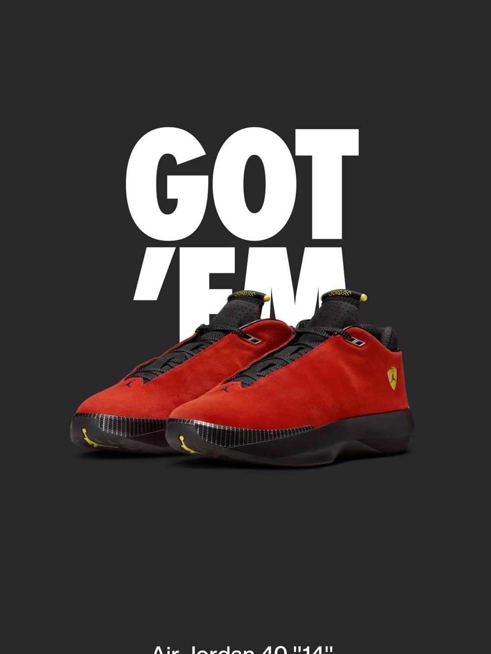 Jordan 4014 - Red Ferrari Size 11